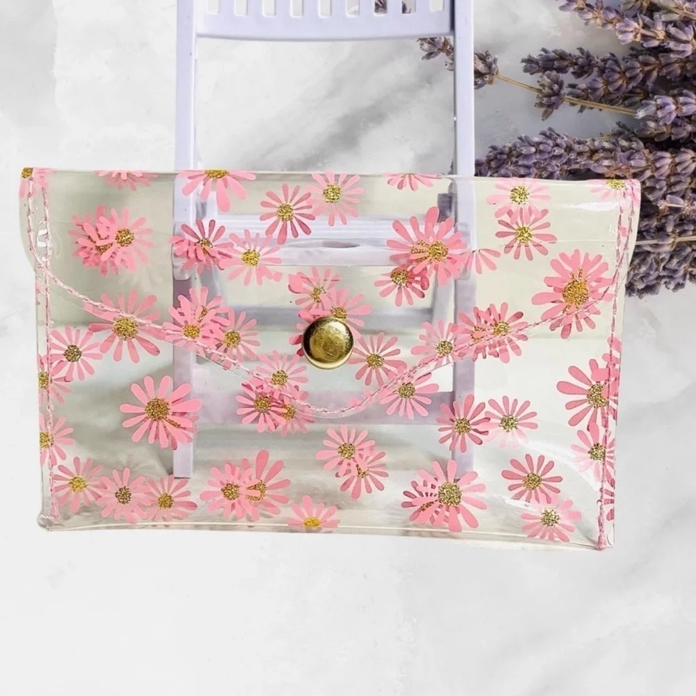 Floral Clear Card Case Wallet Bundle 2 style 2